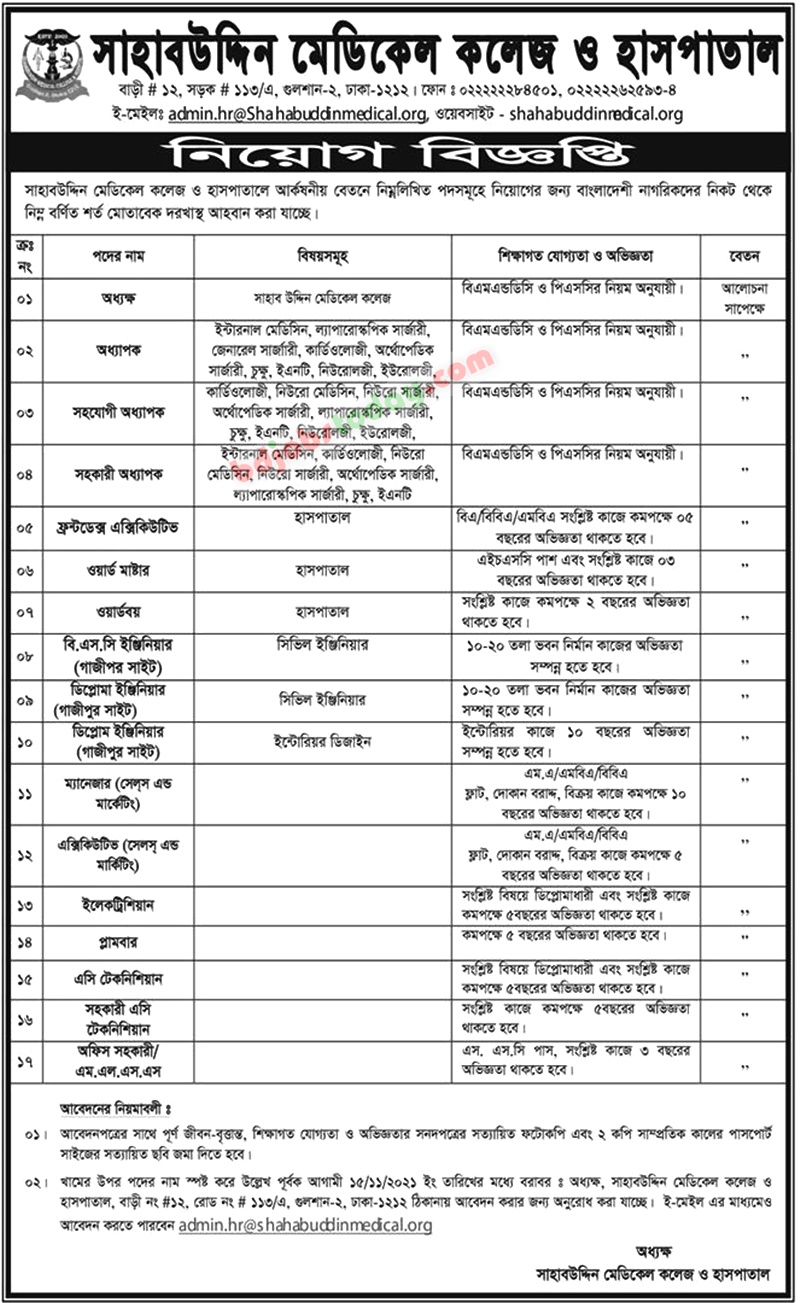 shahabuddin-medical-college-and-hospital-principal-jobs