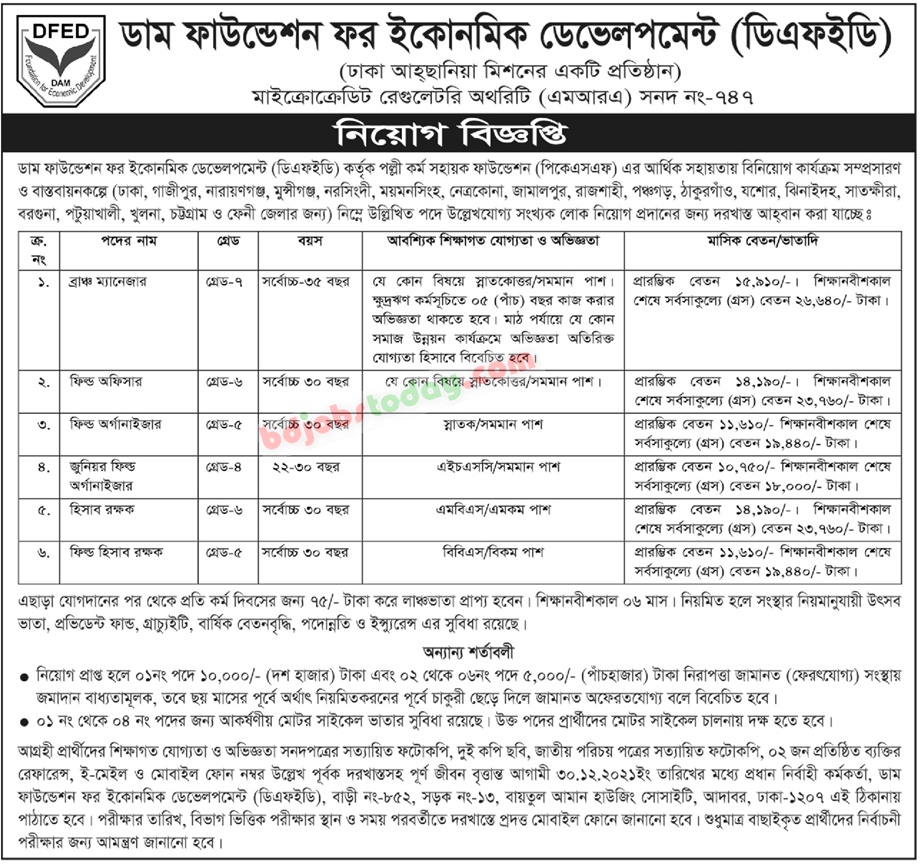 dam-foundation-for-economic-development-dfed-accountant-jobs