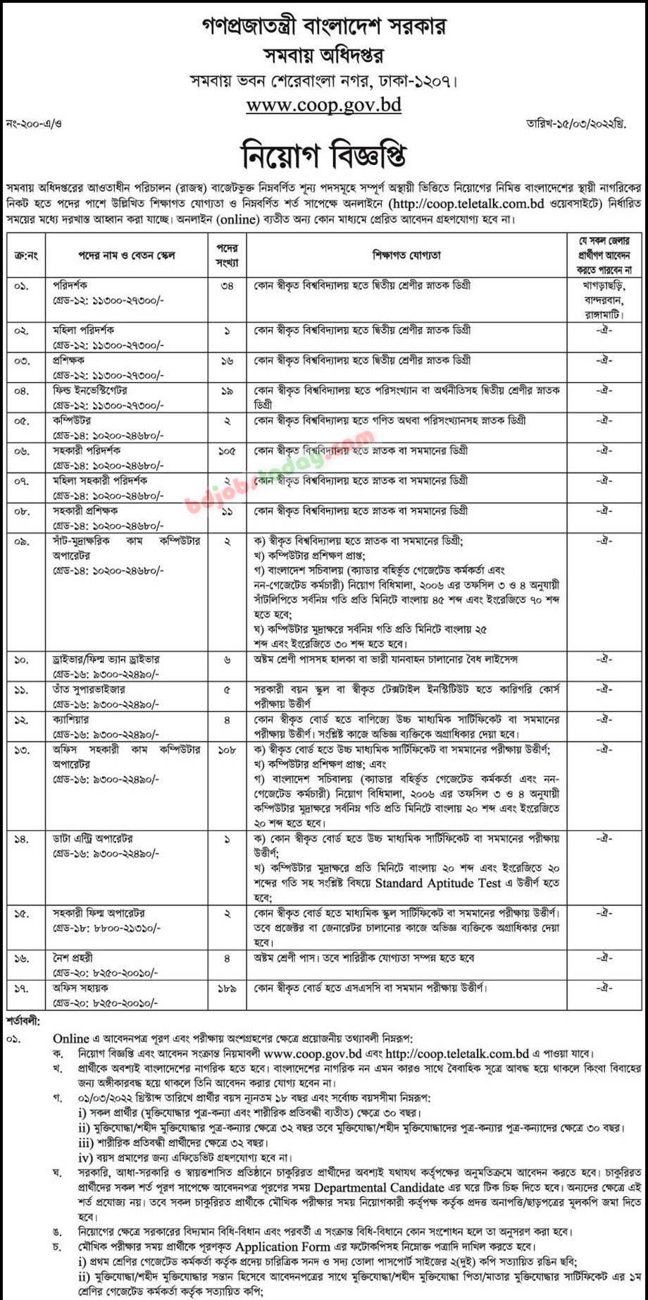 department-of-cooperatives-night-guard-jobs-bdjobstoday