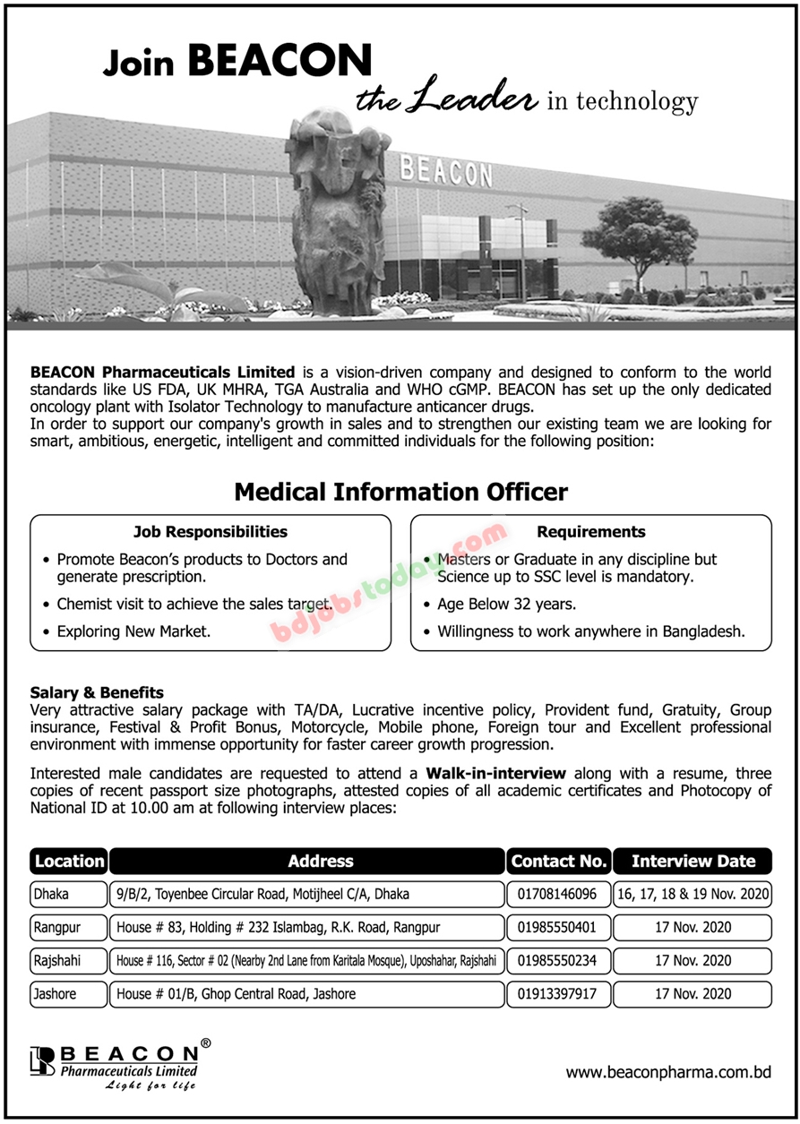 beacon-pharmaceuticals-ltd-medical-information-officer-jobs