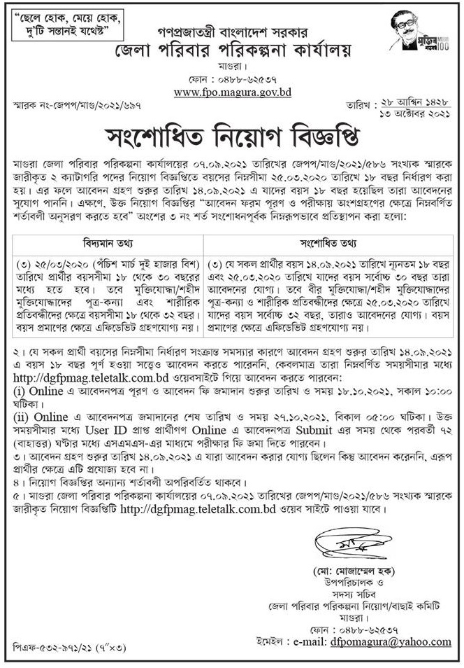 office-of-district-family-planning-magura-family-welfare-assistant