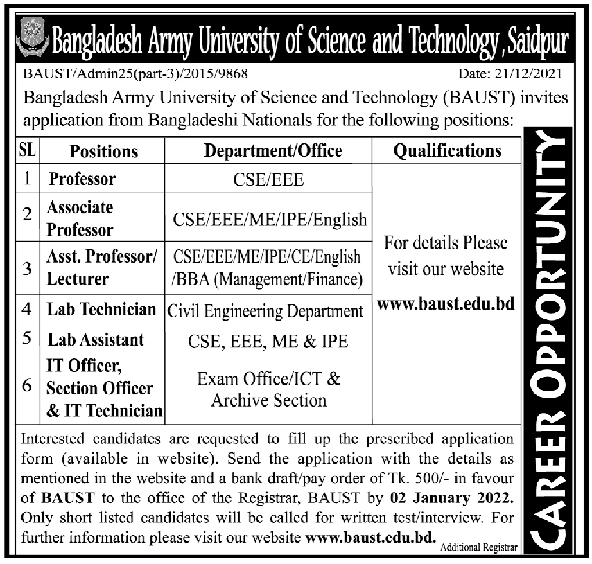 research assistant jobs in bangladesh