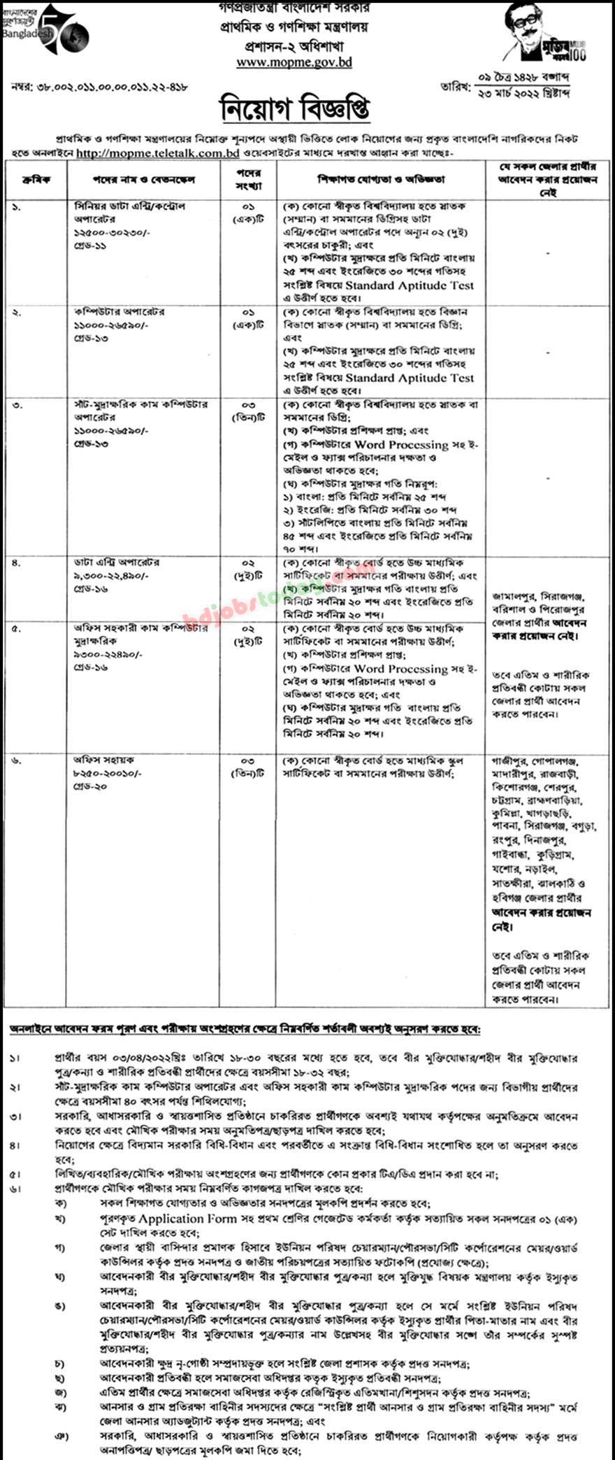 ministry-of-primary-and-mass-education-office-assistant-cum-computer